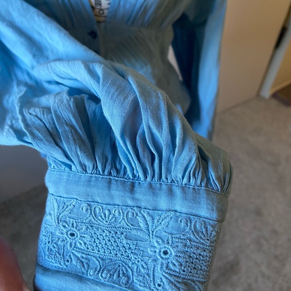 Free People flowy sleeve button down top - Picture 7 of 7